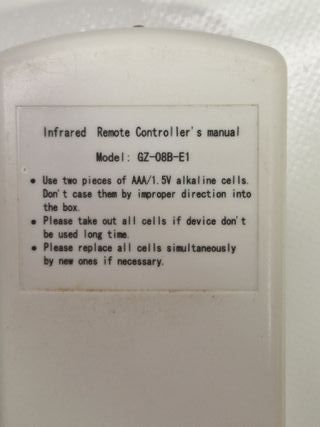 Mando Aire Acondicionado Firstline GZ-08B-E1