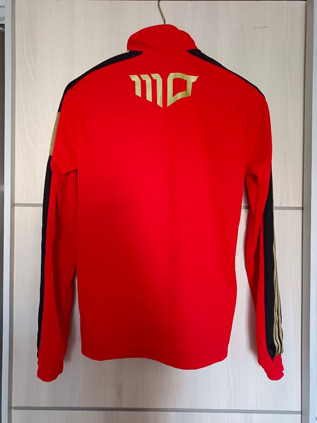 Chandal Adidas Salah JKT Roja y Dorada