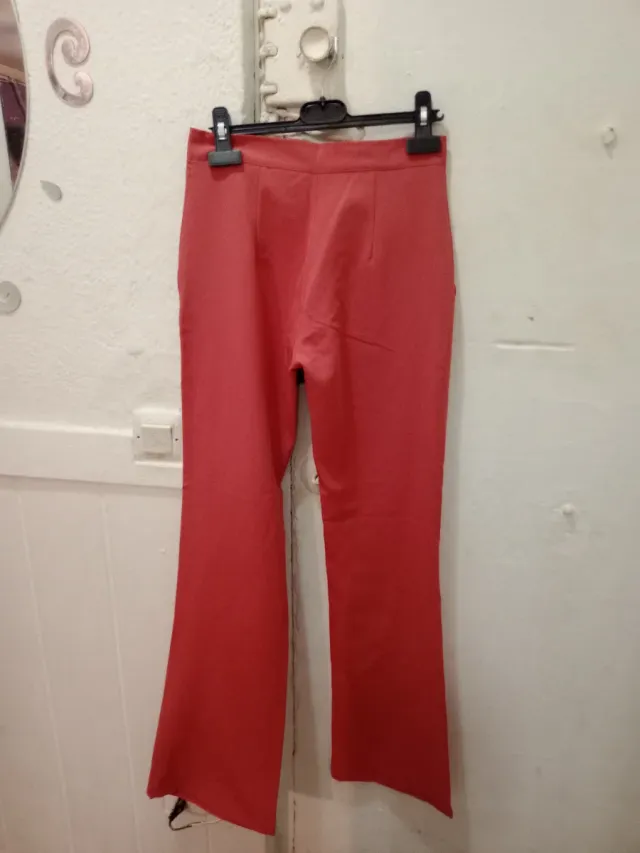 Pantalón de vestir mujer rosa/rojo