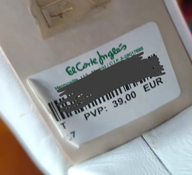 Zapatos blancos talla 37