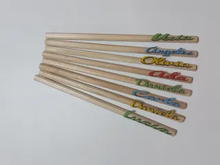 Lápices personalizados con nombres