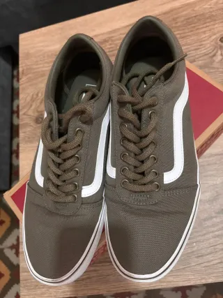 Zapatillas Vans Verdes y Blancas