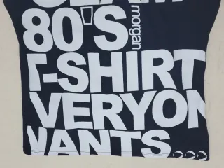 Top cuello vuelto Morgan licra manga corta