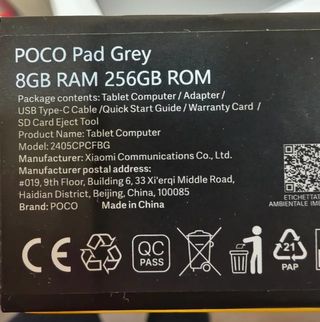 Tablet Poco Pad Azul