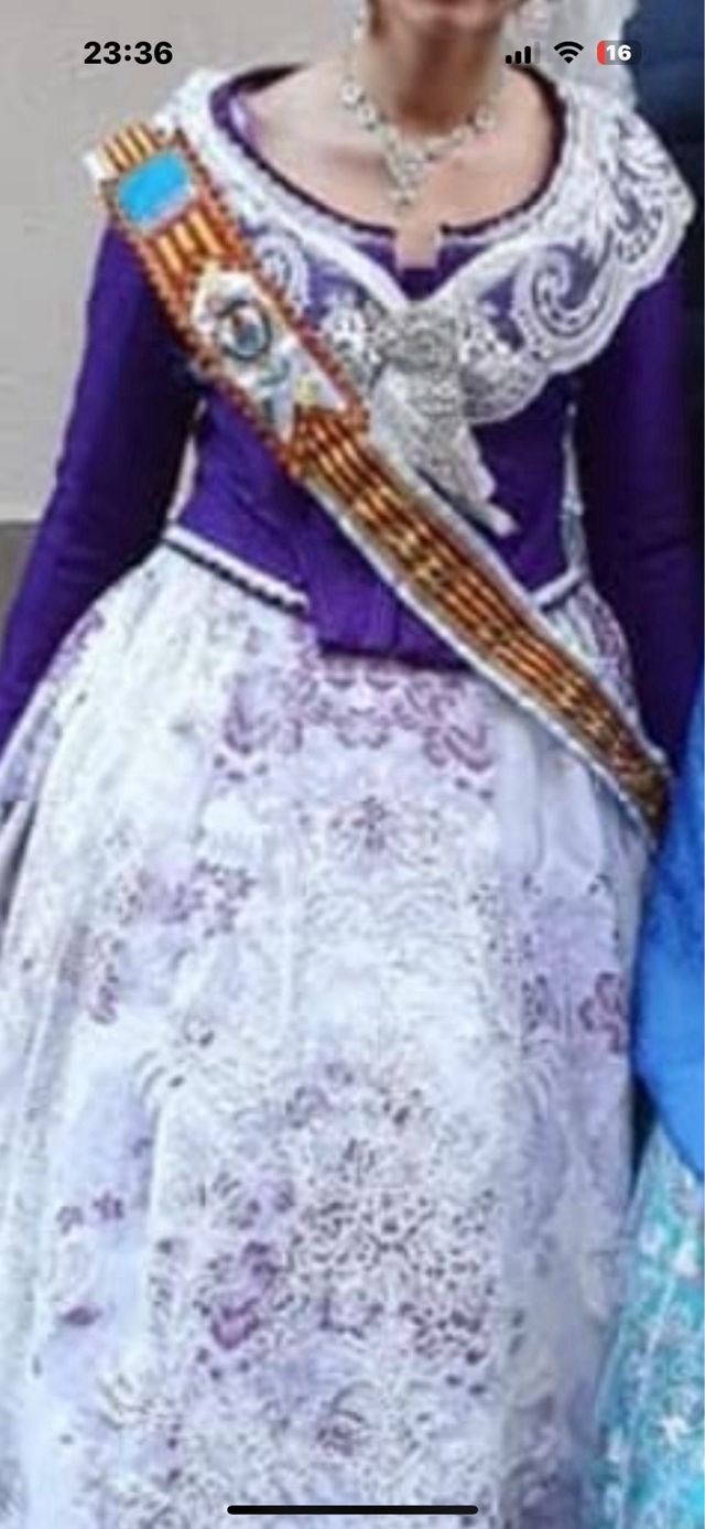 Corpiño Fallera Morado Manga Larga