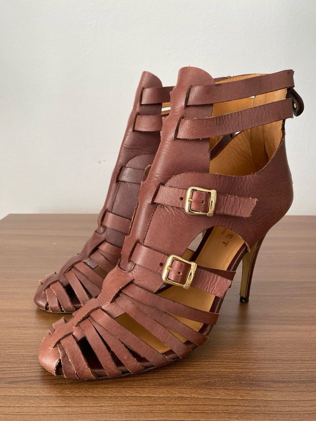 Sandalias gladiador piel Twin-Set