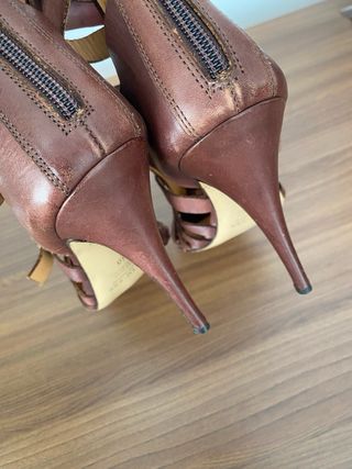 Sandalias gladiador piel Twin-Set