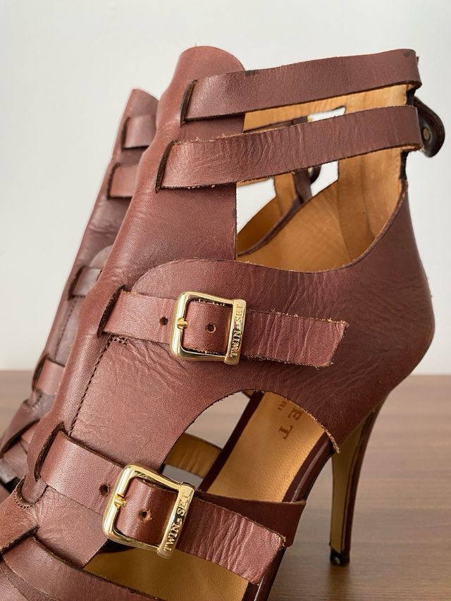 Sandalias gladiador piel Twin-Set