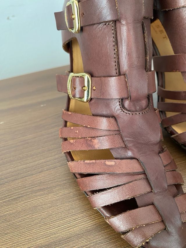 Sandalias gladiador piel Twin-Set