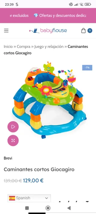 Andador tacatá bebé