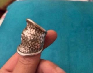 Anello Argento Regolabile Intrecciato