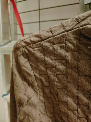 Camiseta Mango M Textura Marrón