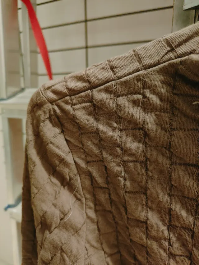 Camiseta Mango M Textura Marrón