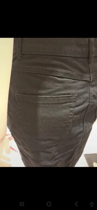 Falda vaquera Stradivarius negra T.38