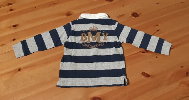 Conjunto bebé polo rayas y pantalón pana