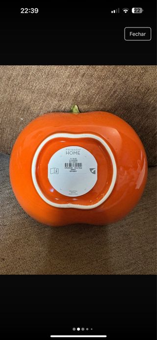 Saladeira Abóbora Primark Home Cerâmica