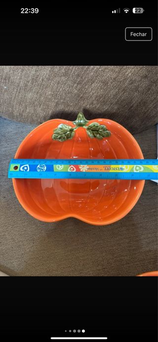 Saladeira Abóbora Primark Home Cerâmica