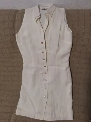Vestido de lino sin mangas