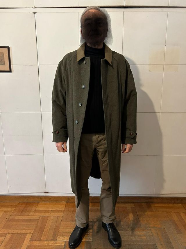 Cappotto Eich uomo verde oliva