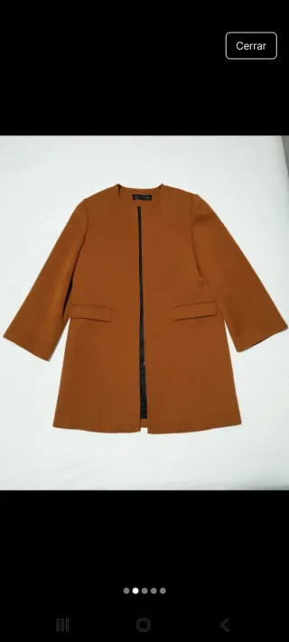 Abrigo camel Zara