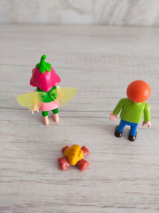 Playmobil 2 figuras hada y niño
