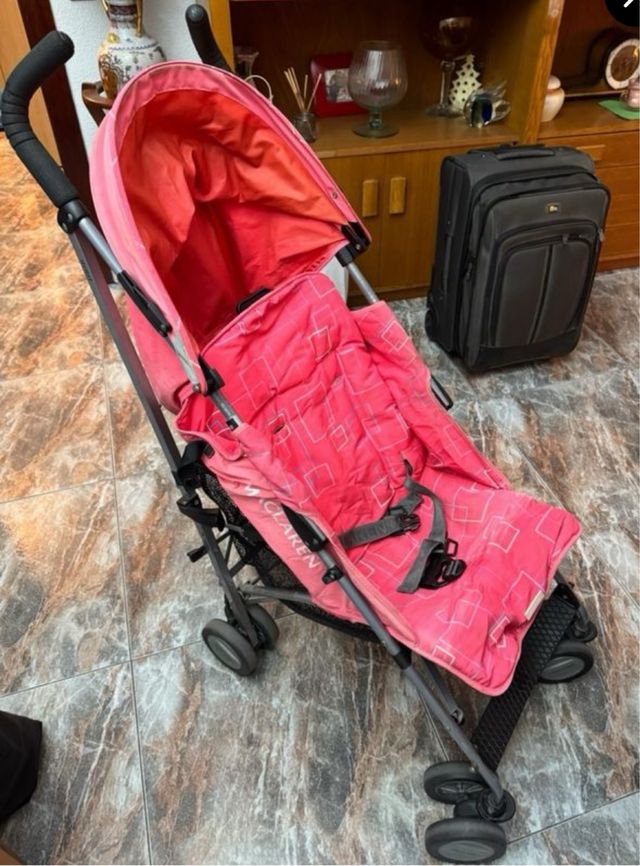 Silla de paseo Maclaren rosa