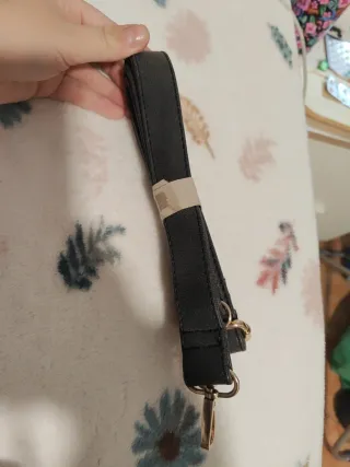¡NUEVA! Asa para bolso negra con detalles dorados
