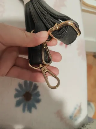 ¡NUEVA! Asa para bolso negra con detalles dorados