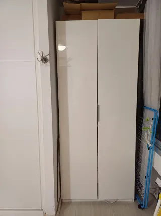 Armadio bianco 2 ante con cassetti