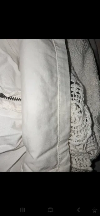 Falda Zara encaje blanca Talla S/36 NUEVA