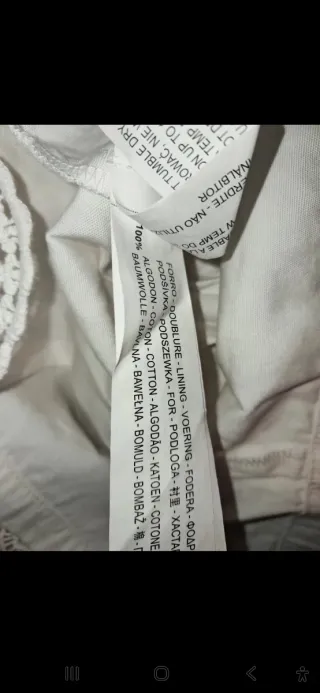 Falda Zara encaje blanca Talla S/36 NUEVA