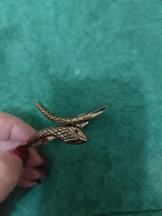 Braccialetto donna serpente argento