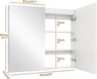 NUEVO Armario Baño Espejo 90x80x13 cm A ESTRENAR