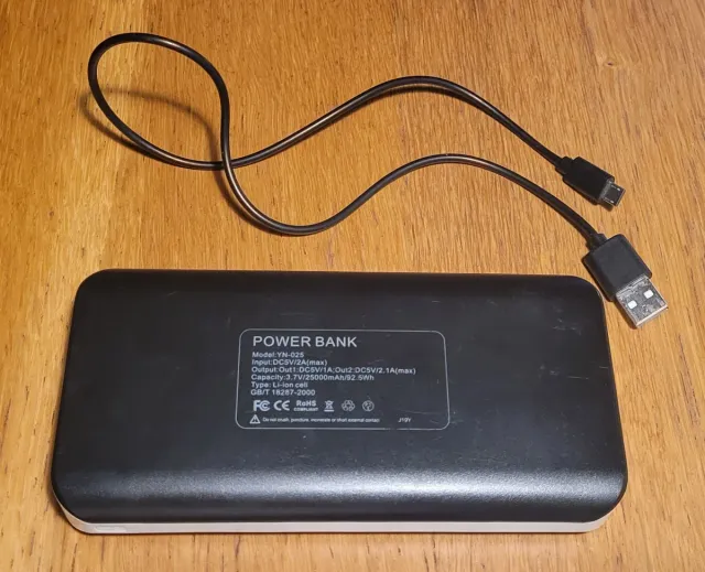 Powerbank YN-025 25000mAh Batería Portátil