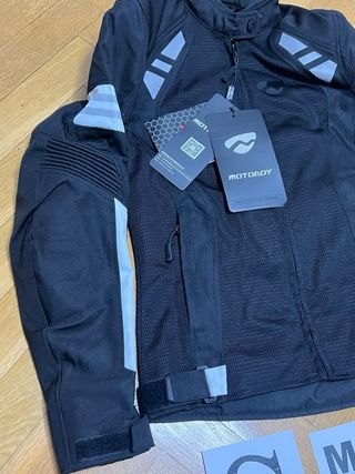 Chaqueta de moto negra Motoboy.NUEVA.Talla S.