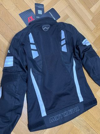 Chaqueta de moto negra Motoboy.NUEVA.Talla S.