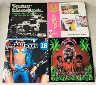 Lote de 12 discos de vinilo World music