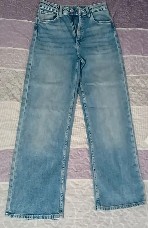 Pantalón vaquero ancho azul