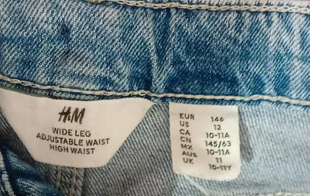 Pantalón vaquero ancho azul