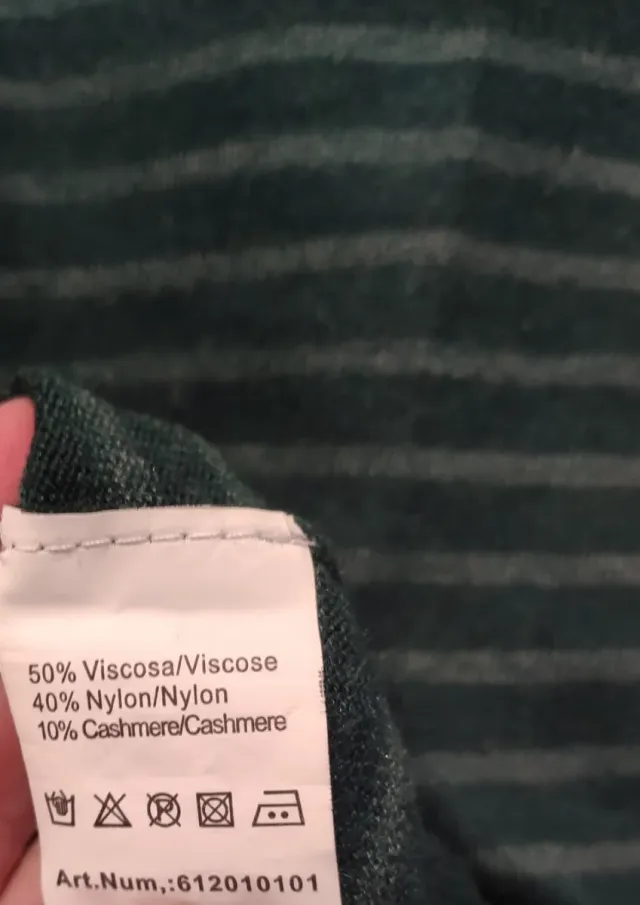 Chaqueta Nice Things verde rayas S