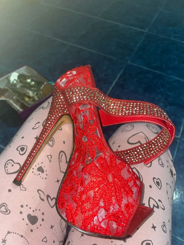 Tacones Rojos Mujer
