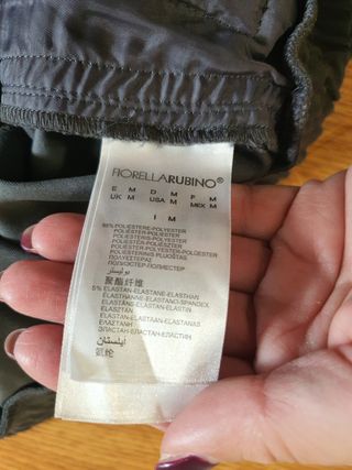 Pantaloni Fiorella Rubino grigi