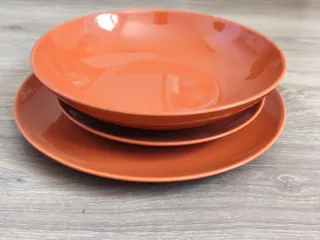 Vajilla IKEA FÄRGKLAR 16 piezas terracota