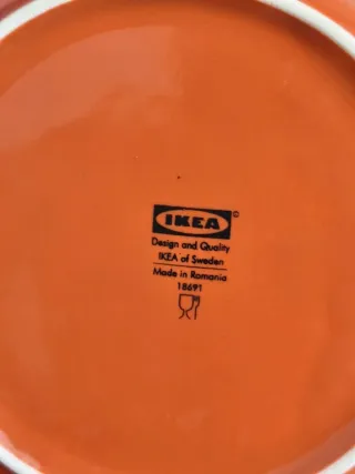 Vajilla IKEA FÄRGKLAR 16 piezas terracota