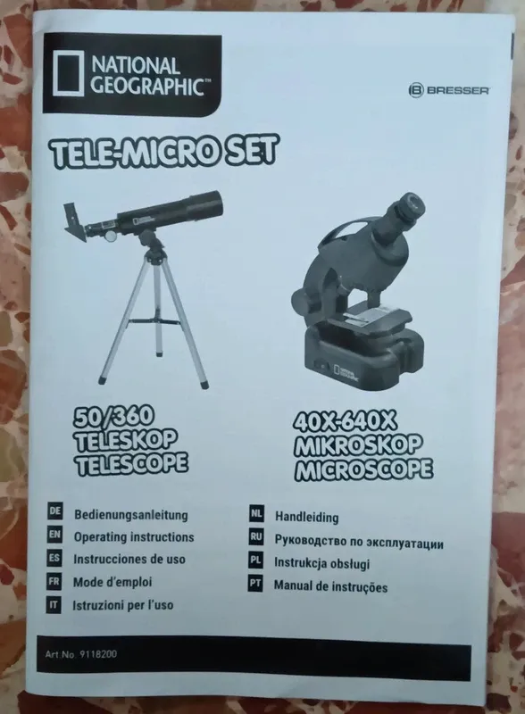 Set telescopio + microscopio