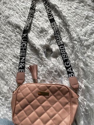 Bolso rosa y negro