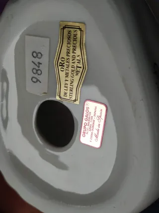 Sirena GALOS porcelana dorada