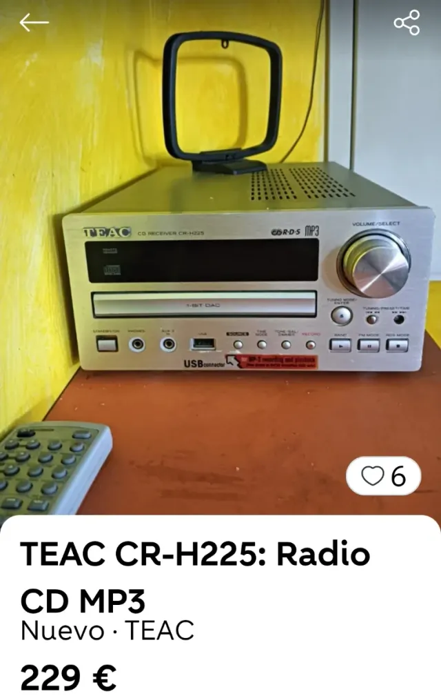 Teac CR-H225 Sistema Hi-Fi