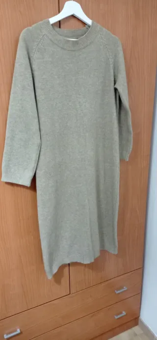 Vestido de punto largo de talla L