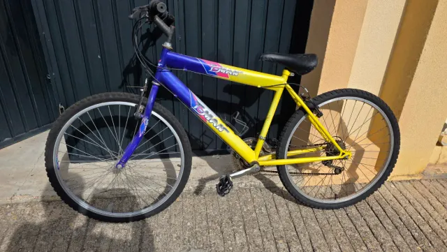 Bicicleta de Montaña TMAN Azul y Amarilla 26"